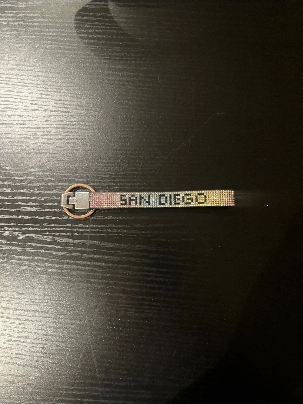 Sparkling 'San Diego' Ombre Rhinestone Key & Card Holder Strap